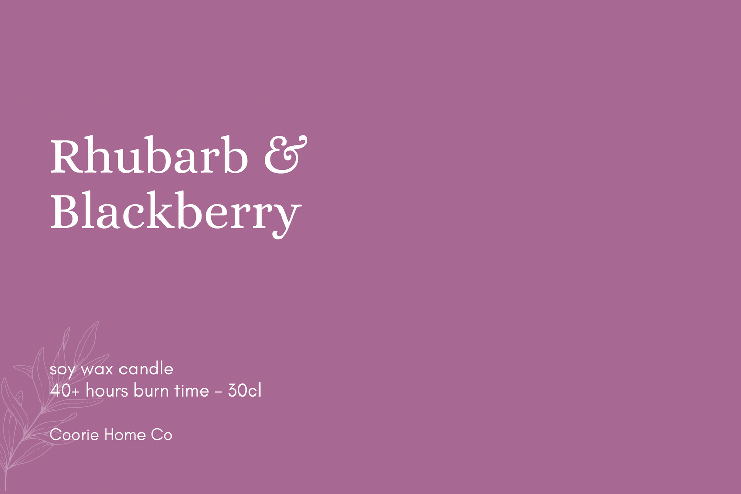 Rhubarb & Blackberry